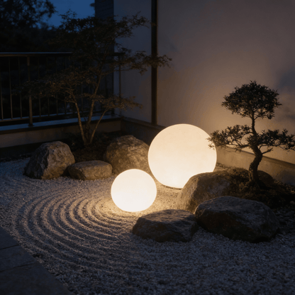 Portable LED Orb Lamp with Remote Control 4-Color Modes 10-20 in Rechargeable Cordless Sphere Light for Living Room Bedroom Bedside Nightsta