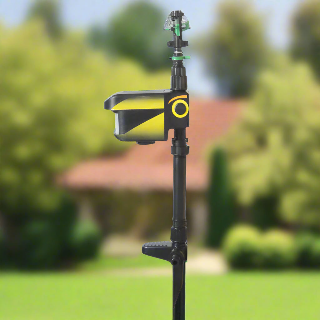 Garden Guardian | Motion Activated Sprinkler with Solar Power & Custom Sensitivity | Effective Animal Deterrent for Peaceful Gardens