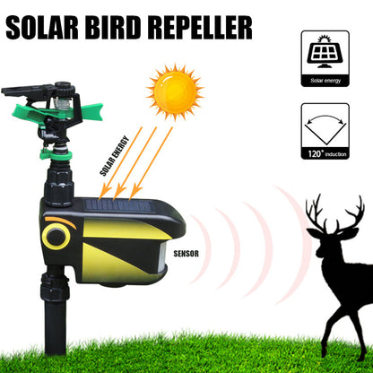 Garden Guardian | Motion Activated Sprinkler with Solar Power & Custom Sensitivity | Effective Animal Deterrent for Peaceful Gardens