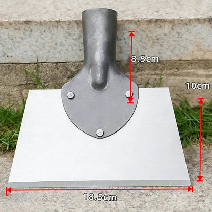 Push-Pull Scraper Hoe with Manganese Steel Blade for Weeding Pavers, Driveways & Patios | Heavy-Duty Wood Handle Garden Weeder Tool for Remo