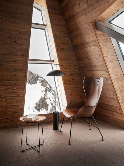 Adjustable Steel & Wood Standing Lamp 5 ft Tall for Reading Nooks Modern Living Room Bedroom Task Light Three Finishes