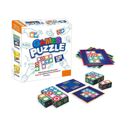 Fast-Paced Matching Puzzle Game for Kids & Adults Ages 7+ | Screen-Free Tabletop Challenge for 1-4 Players | Portable Travel-Size Strategy G