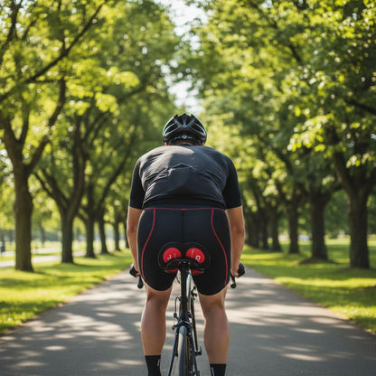 Padded Cycling Shorts with Gel Insert for Men & Women – Breathable Performance Bike Shorts for Long Distance Road Rides, Mountain Biking &