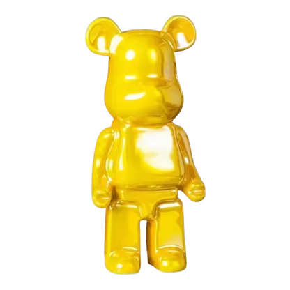 Abstract Bear Figurine Resin Sculpture Modern Home Decor Statue Art Piece for Shelves Desk Office Living Room Colorful Animal Accent Gift