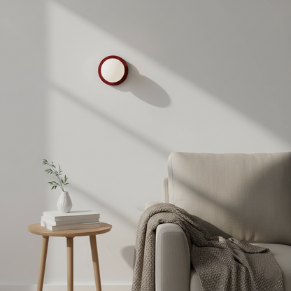 Compact Glass Sconce Light 3.9 in White Accent Fixture Bedside Hallway Nordic Minimalist G9 LED Downlight Indoor Mounted