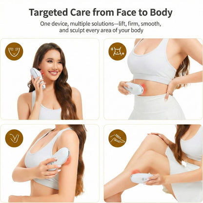 Portable Facial Skin Care Massager with LED and Vacuum