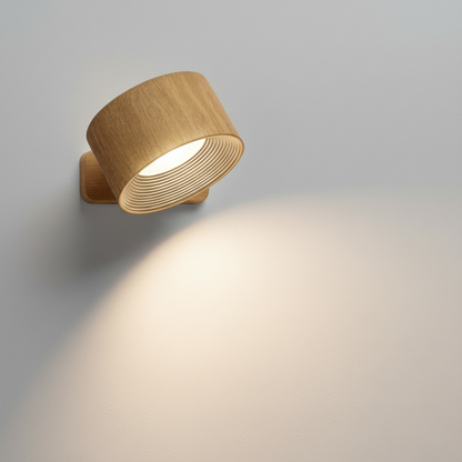 Portable LED Wall Sconce with USB Charging – 360° Swivel Head for Bedroom, Hallway, Reading Nook & Home Office