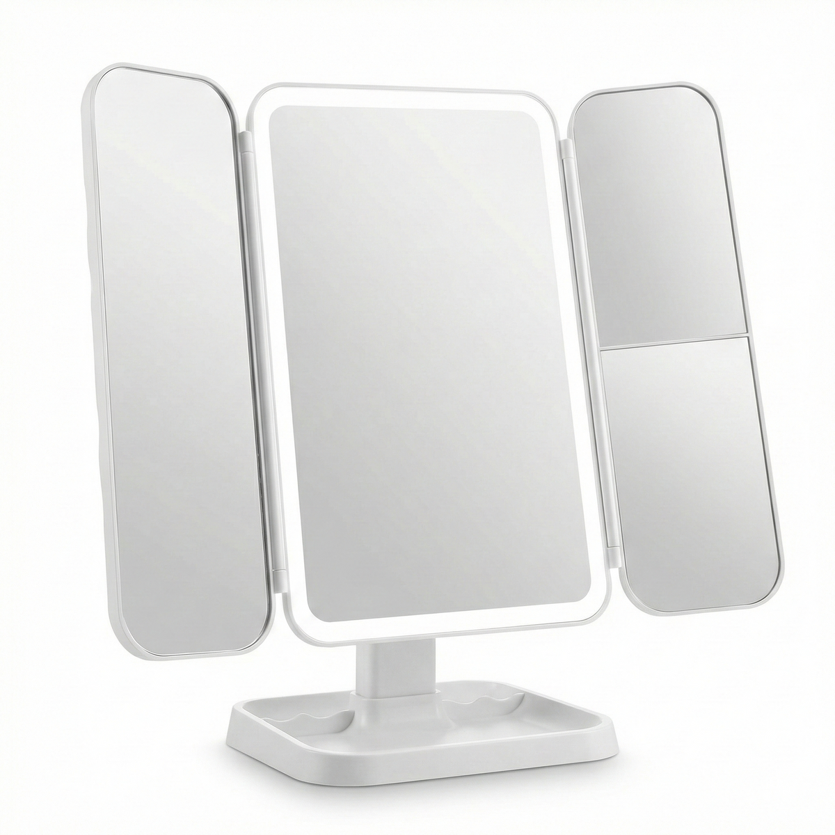 TriLuxe Glow | LED Vanity Mirror with Adjustable Brightness | Flawless Illumination for Perfect Makeup Application