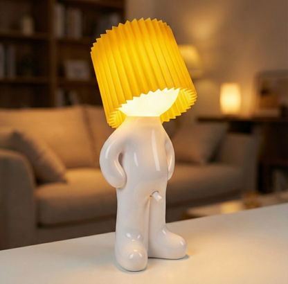 Cordless Dimmable Desk Lamp with Rechargeable Battery – Fun Novelty Design LED Light for Home Office Bedroom Living Room | USB-C Portable