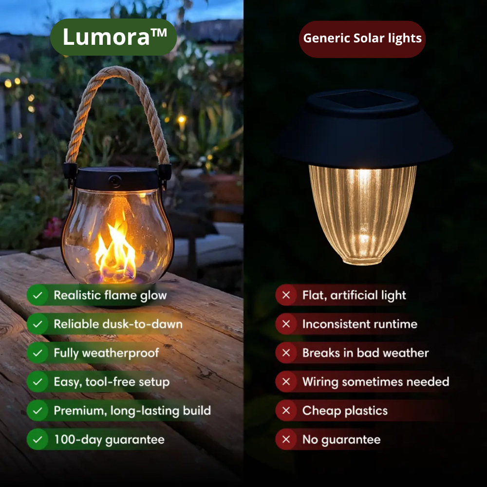 Outdoor LED Flame Lantern Solar Powered Hanging Light Waterproof Garden Patio Decor 11 Inch with Dusk to Dawn Sensor for Balcony Yard Deck