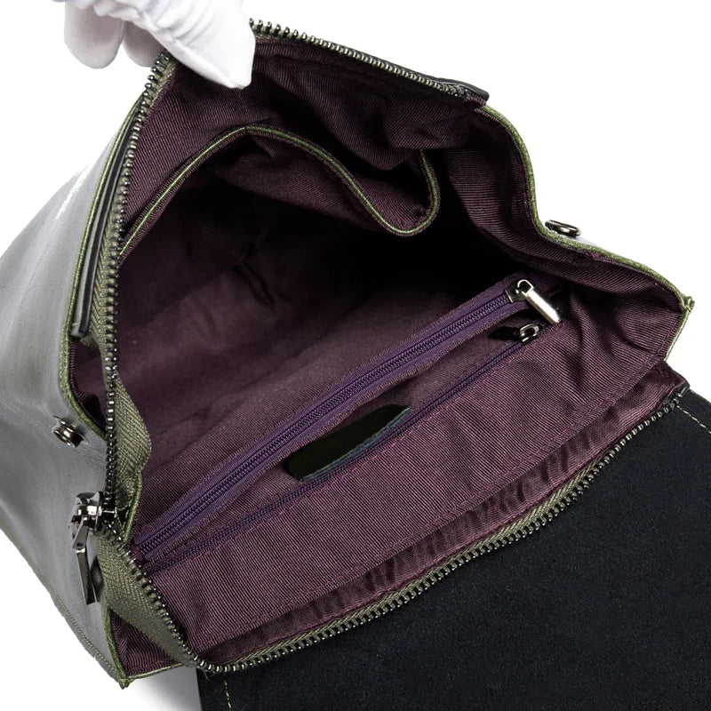 Women's Leather Backpack Purse | Multi-Compartment Daypack for Work, Travel, School & Everyday | Genuine Leather Shoulder Bag with Padded