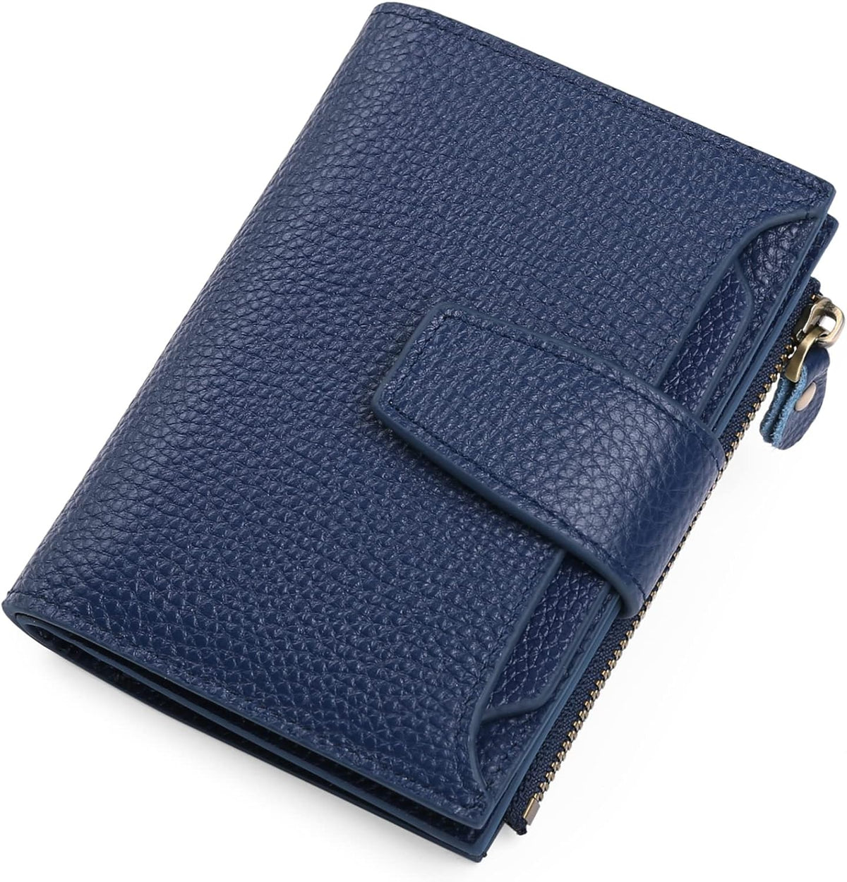 Genuine Leather Multi-Pocket Wallet with RFID Protection | Compact Design for Secure Organization