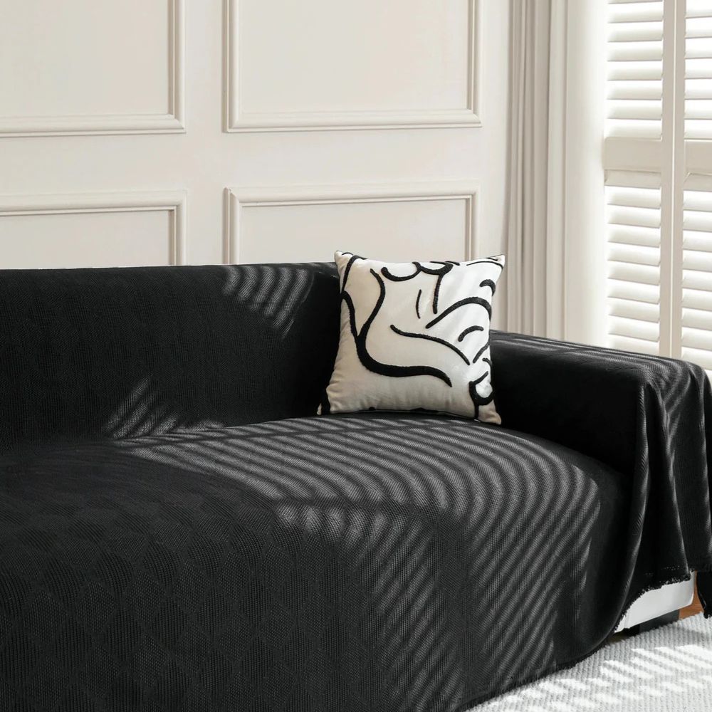 Dazzle Sofa Cover - Breathable Chenille, Geometric Design, Pet Friendly