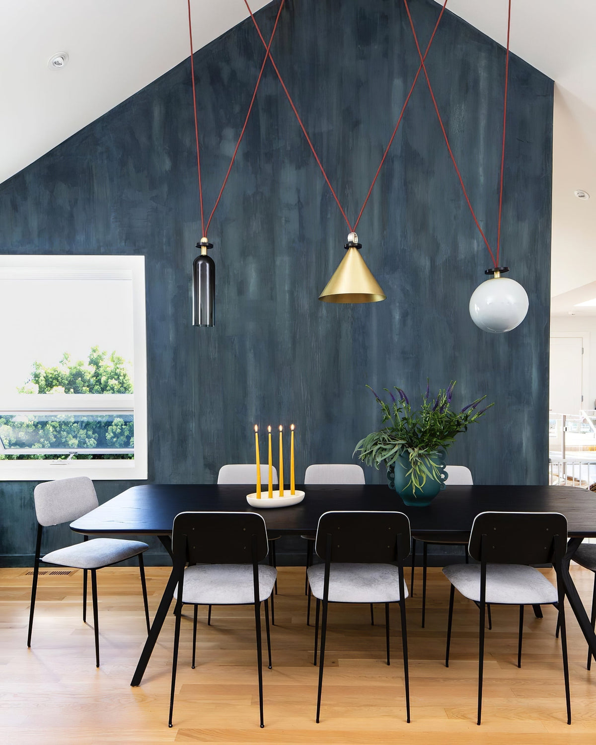 Modular Sculptural Ceiling Light with Adjustable Sections & Custom Finish Options for Dining Room Kitchen Living Room