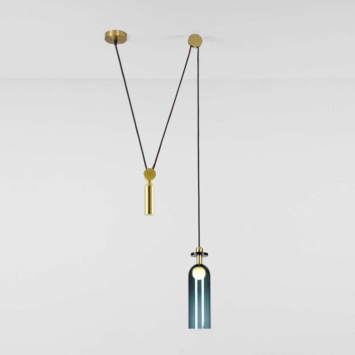 Modular Sculptural Ceiling Light with Adjustable Sections & Custom Finish Options for Dining Room Kitchen Living Room