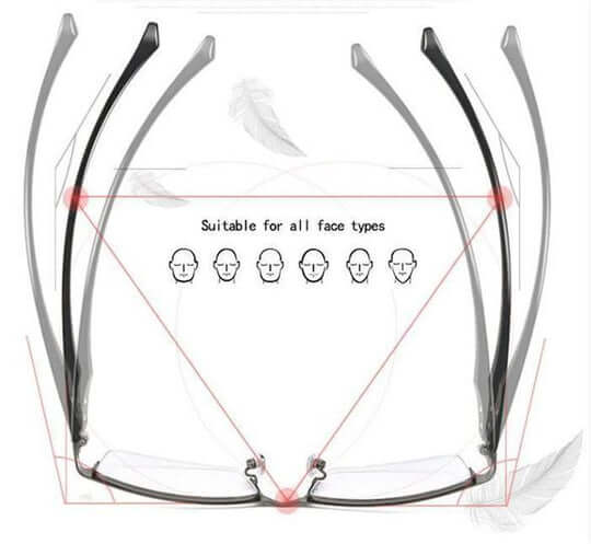 Progressive Reading Glasses with Blue Light Filter for Men & Women – Multi-Focus Lenses for Close & Distance Vision