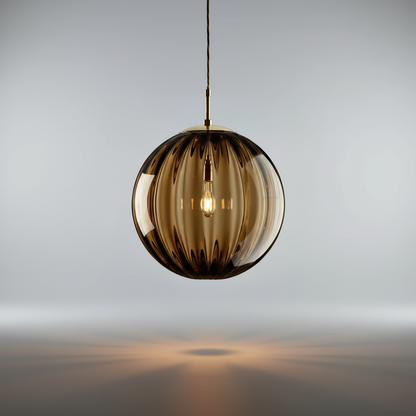 LED Globe Hanging Light Fixture Contemporary Smoked Glass Orb Ceiling Lamp for Kitchen Island Dining Table Entryway Bar Restaurant Modern Su