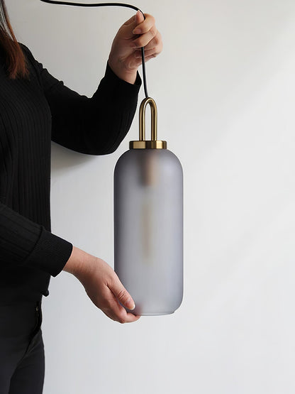 Glass Globe Hanging Light Fixture with Adjustable Cord for Dining Room Kitchen Island Bedroom Modern Minimalist Ceiling Pendant Lamp