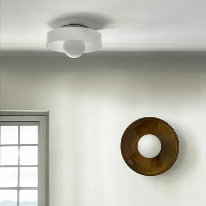 Lumosphere - Sleek Flush Mount Ceiling Light with Glass Shade