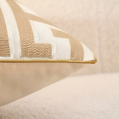 Glimmer Cushion Cover - Chenille and Velvet, Elegant Design for Sofa and Couch