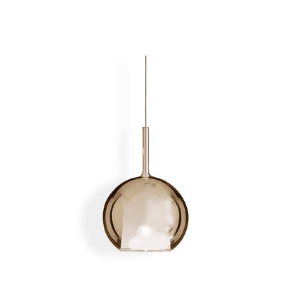 Glass Dome Hanging Ceiling Light 10 Inch for Kitchen Island Dining Room Indoor Pendant Fixture Adjustable Wire Metal Hardware