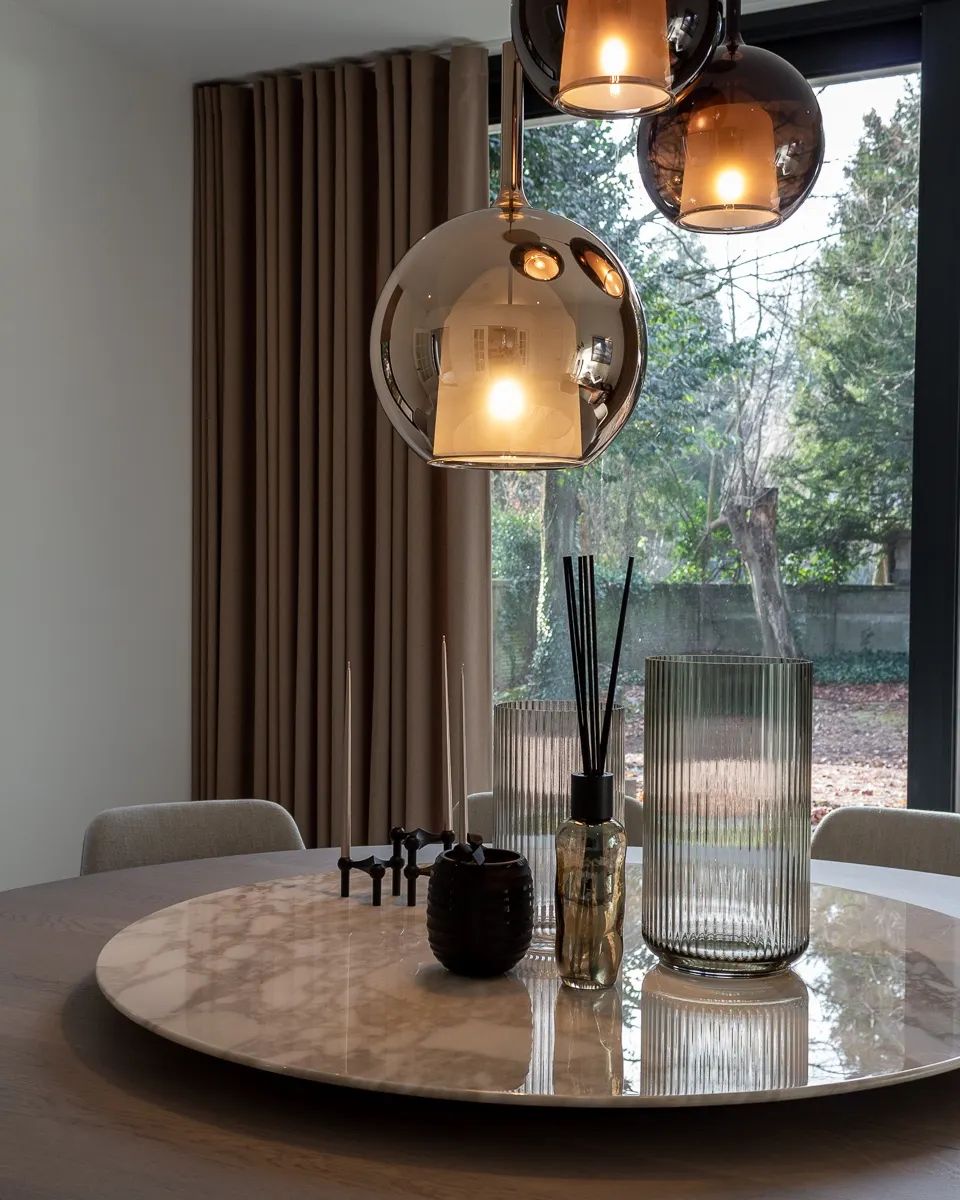 Glass Dome Hanging Ceiling Light 10 Inch for Kitchen Island Dining Room Indoor Pendant Fixture Adjustable Wire Metal Hardware