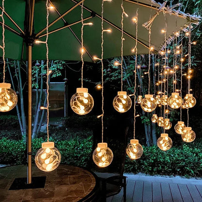 GlowAura Waterproof Solar Outdoor Lighting – LED Garden Lights for Enchanting Landscape Ambiance, Easy Installation, Energy Efficient