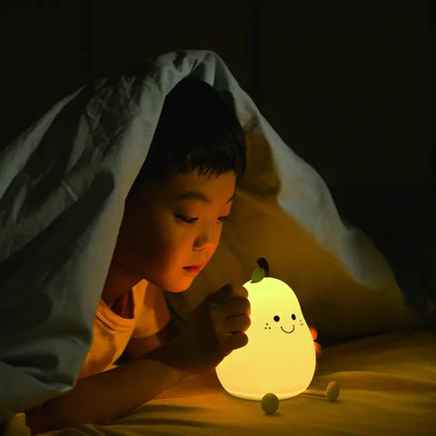 Glimmer Nightlight - Soft Silicone, USB Rechargeable, Adjustable Brightness