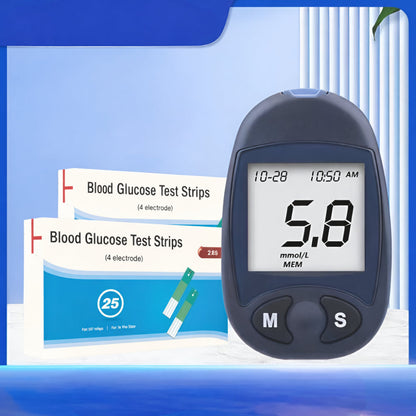 Blood Glucose Monitor with Quick Readings | Portable Testing Solution for Daily Health Management