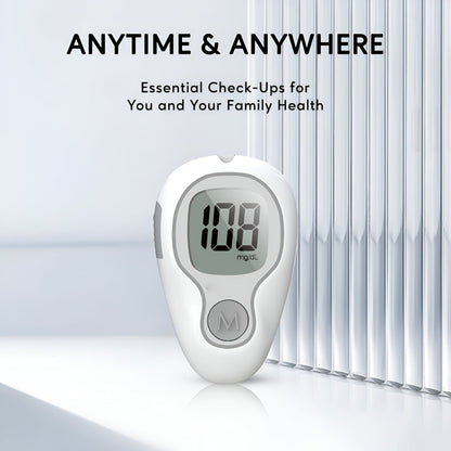 Digital Blood Glucose Monitor | Quick Results Kit with Memory Storage | Compact Testing Solution for Daily Tracking