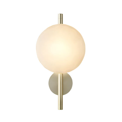 Modern Glass Sconce Light for Bedroom Hallway | Textured LED Wall Fixture Black or Gold Finish | Indoor Ambient Lighting