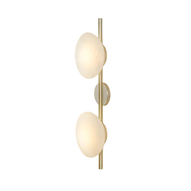Modern Glass Sconce Light for Bedroom Hallway | Textured LED Wall Fixture Black or Gold Finish | Indoor Ambient Lighting