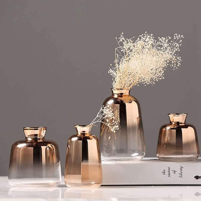 AuroraGold Reflective Vase