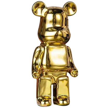 Abstract Bear Figurine Resin Sculpture Modern Home Decor Statue Art Piece for Shelves Desk Office Living Room Colorful Animal Accent Gift