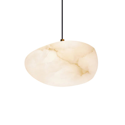 Alabaster Globe Drop Light for Kitchen Island 9 Inch Brass Ceiling Fixture for Dining Room Soft Glow Hanging Fixture Modern Farmhouse G9 Bas