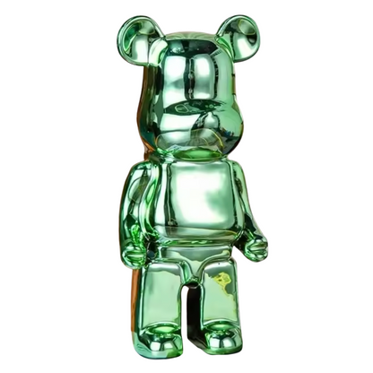 Abstract Bear Figurine Resin Sculpture Modern Home Decor Statue Art Piece for Shelves Desk Office Living Room Colorful Animal Accent Gift