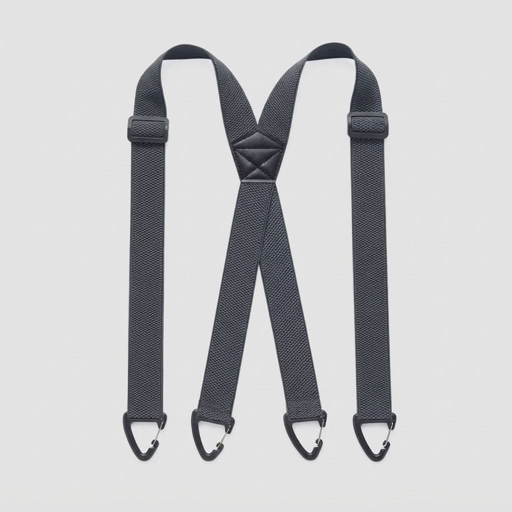 CLIPLOCK – Carabiner Clip Suspenders for a Secure Fit