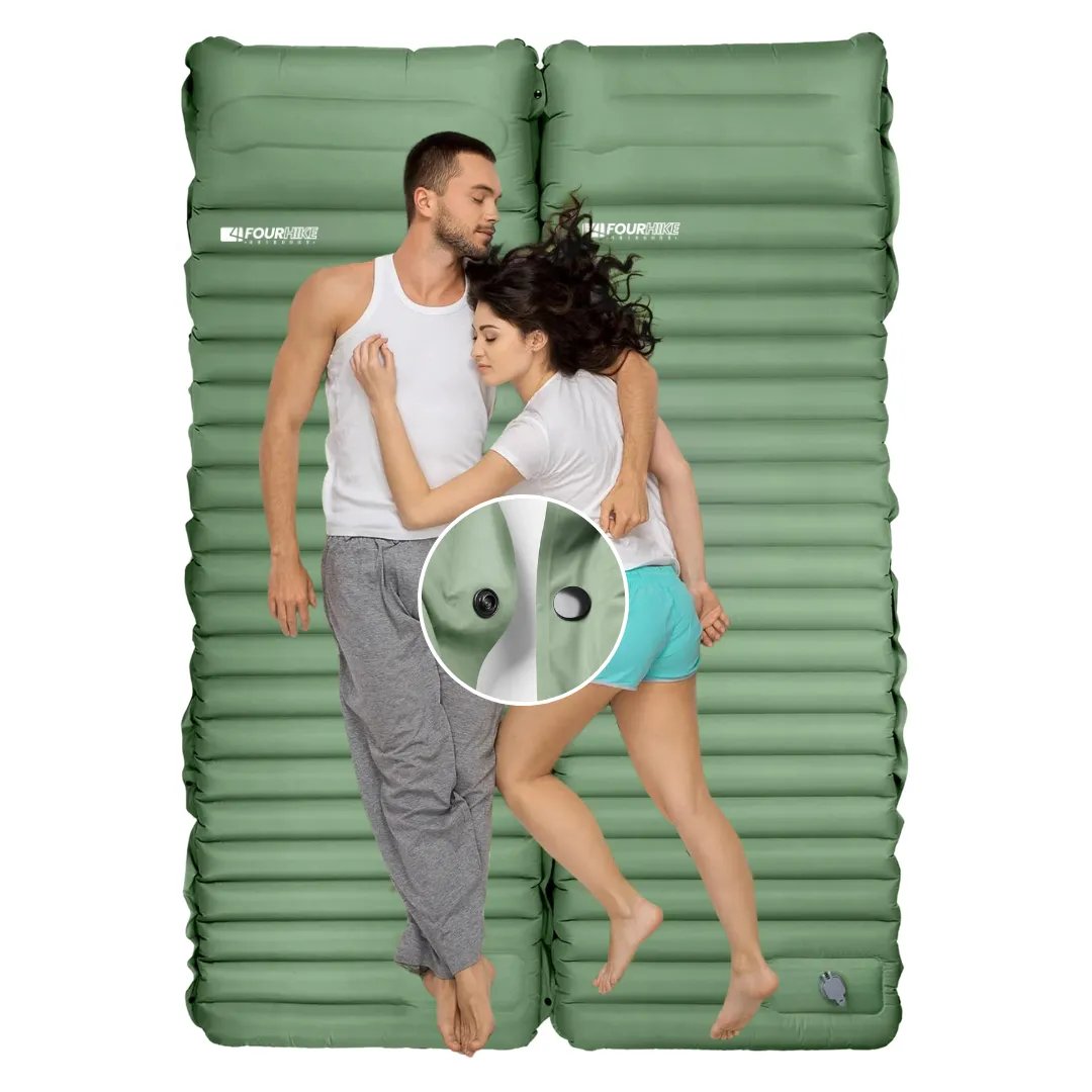 GreenCloud Air Sleeping Pad | Inflatable Camping Pad with Built-in Pillow | Ultimate Comfort for Outdoor Adventures