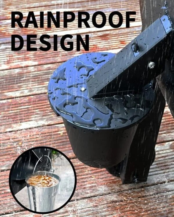 Grill Grease Collector | Enhanced Design with Secure Lid & Reusable Liner for Easy Cleanup