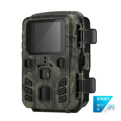 WiFi Trail Camera with Night Vision & Motion Sensor for Outdoor Wildlife Observation & Property Security Monitoring