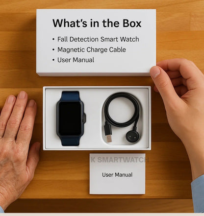 Guardian Watch | Smartwatch for Seniors with Fall Detection & GPS Tracking | Essential Safety Features for Independence