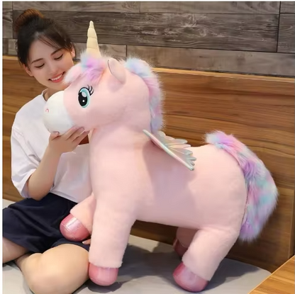 Jumbo Stuffed Mythical Horse Companion for Kids – Soft Huggable Fantasy Creature for Imaginative Adventures, Naptime & Comfort