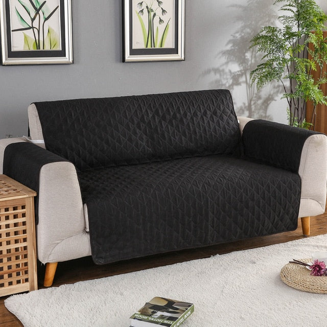 Quilted Furniture Throw Protector with Anti-Slip Backing for Couches and Sofas – Water-Resistant Padded Slipcover for Pet Owners, Living Roo