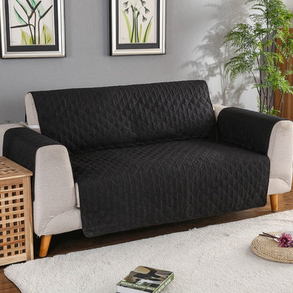 Quilted Furniture Throw Protector with Anti-Slip Backing for Couches and Sofas – Water-Resistant Padded Slipcover for Pet Owners, Living Roo