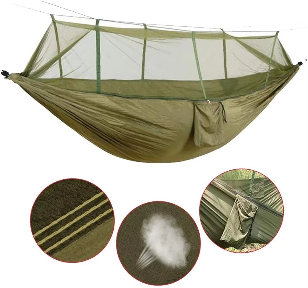Ortekor Outdoor Hammock | 2-Person Camping Hammock with Mosquito Net | Lightweight & Compact for Bug-Free Relaxation