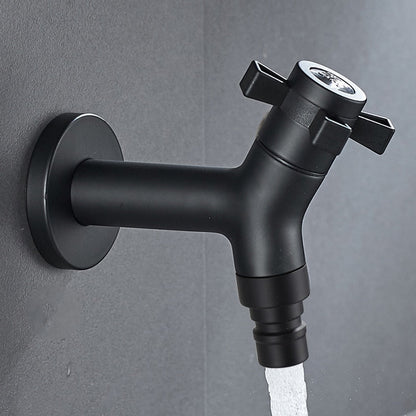 Wall-Mount Outdoor Garden Faucet | Cold Water Hose Spigot with Brass Valve & Stainless Steel Body for Yard, Patio & Balcony