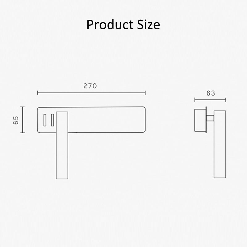 Adjustable LED Reading Wall Light with Rotating Arm for Bedside & Bedroom