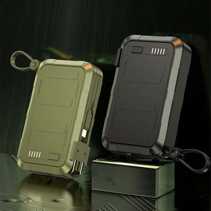 Best Power Bank | 10000mAh Solar Portable Charger with Waterproof Design | Best Portable Power Bank for Camping, Hiking, Travel & Emergency Backup