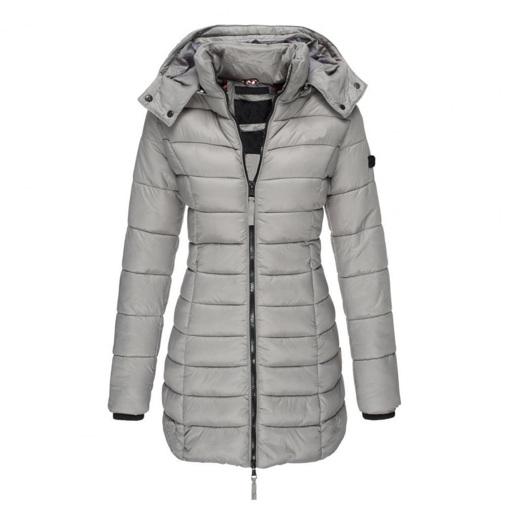 Women's Hooded Trench Coat – Oversized Warm Jacket for Fall Winter Spring – Water-Resistant Long Windbreaker