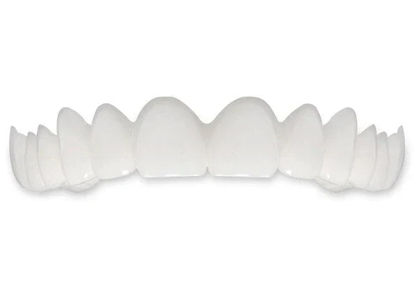 Removable Snap-On Veneers for Temporary Smile Makeover – Heat-Moldable Cosmetic Teeth Covers for Top Teeth
